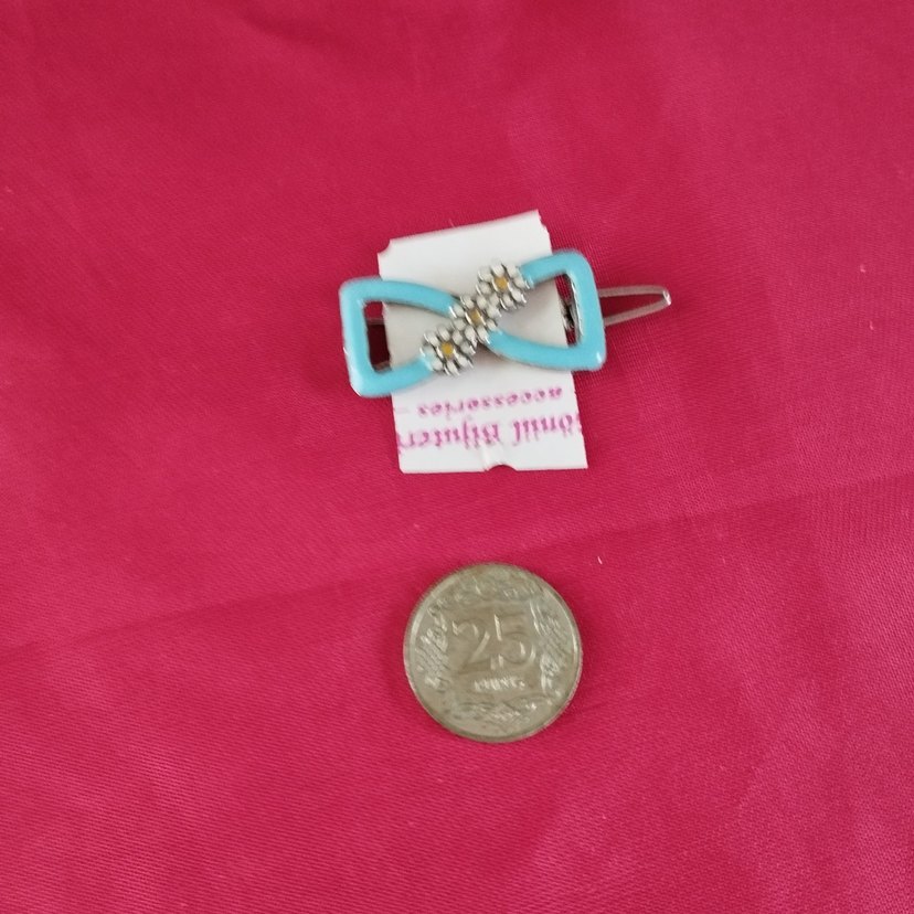 Renkli Turkuaz Tokalı Çocuk Toka - Görsel 2