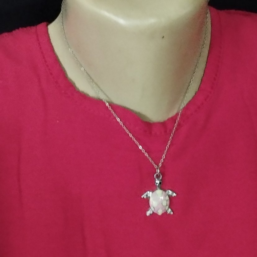 Renkli Boncuklu Kaplumbağa Kolye - Görsel 3