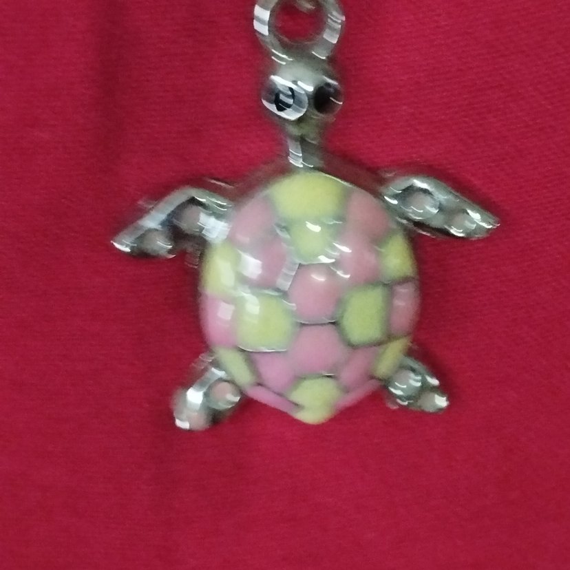 Renkli Boncuklu Kaplumbağa Kolye - Görsel 2