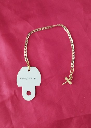 Zincir Detaylı Altın Renk Kadın Bileklik - Görsel 2