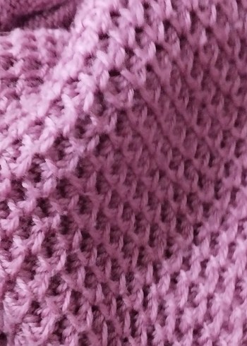 Pembe Örgü Kadın Bere siperlikli - Görsel 4