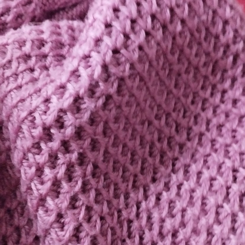 Pembe Örgü Kadın Bere siperlikli - Görsel 4