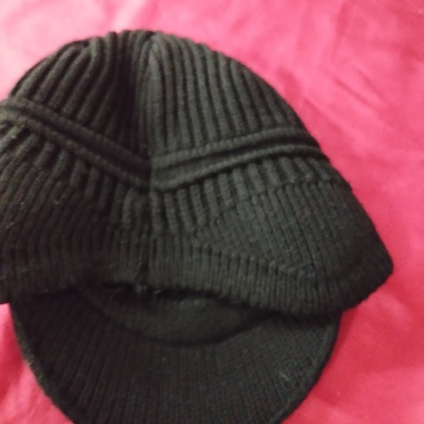 Siyah Kadın Yün siperlikli bere - Görsel 3