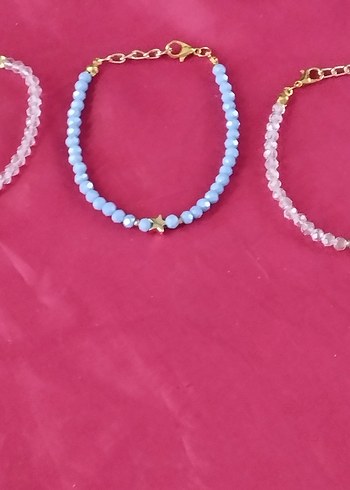 Boncuklu Turkuaz Bohem Bileklik - Görsel 3