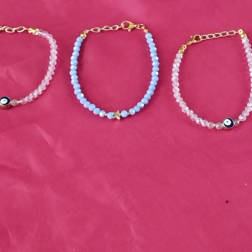 Boncuklu Turkuaz Bohem Bileklik - Görsel 3