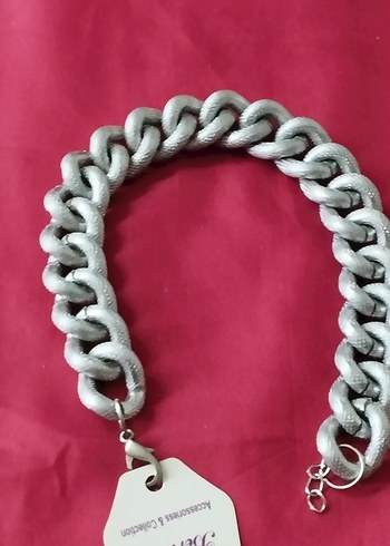 Gri Zincir Detaylı Midi bileklik - Görsel 2
