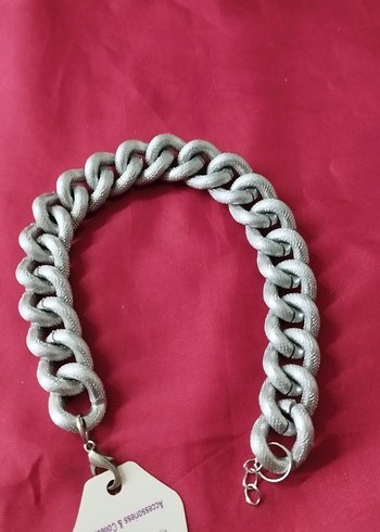 Gri Zincir Detaylı Midi bileklik - Görsel 3