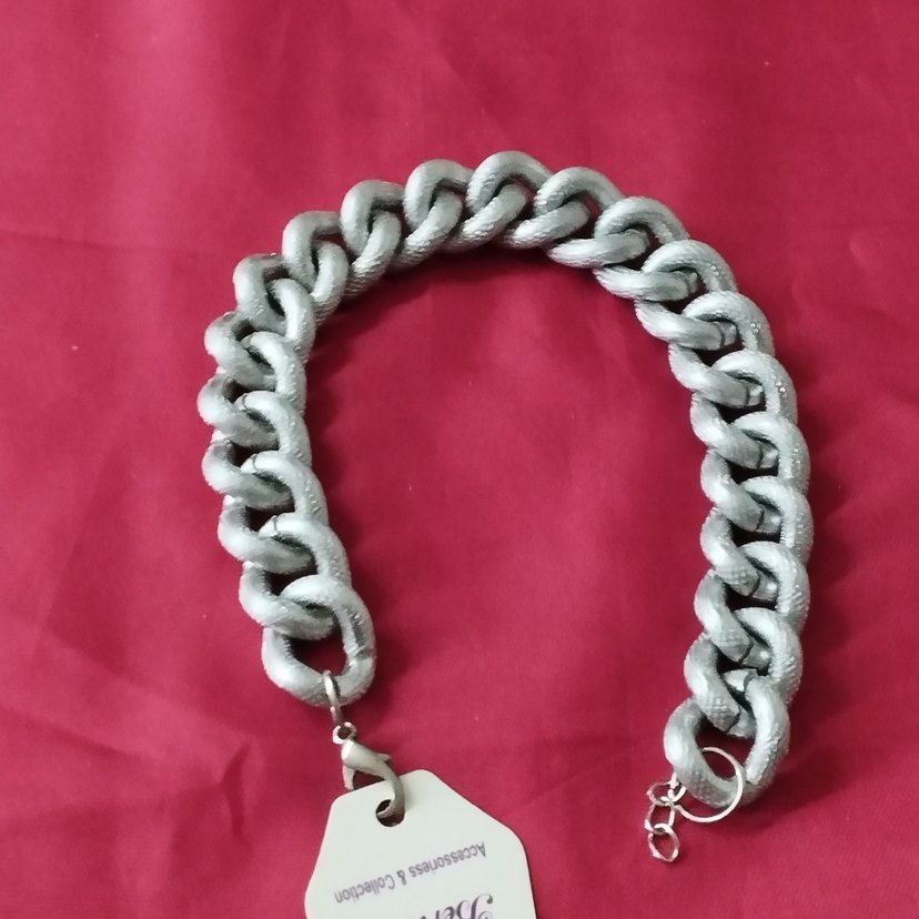 Gri Zincir Detaylı Midi bileklik - Görsel 2
