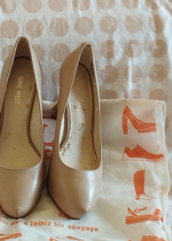 Nine West Bej Stiletto Kadın Ayakkabı
