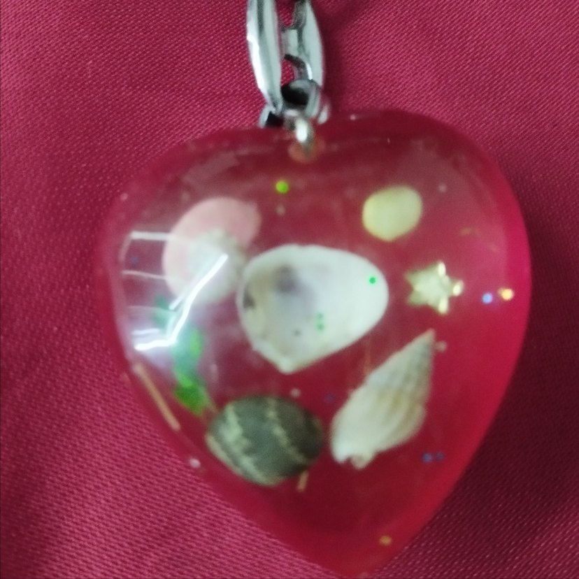 Boncuklu Renkli Kalp Anahtarlık - Görsel 3