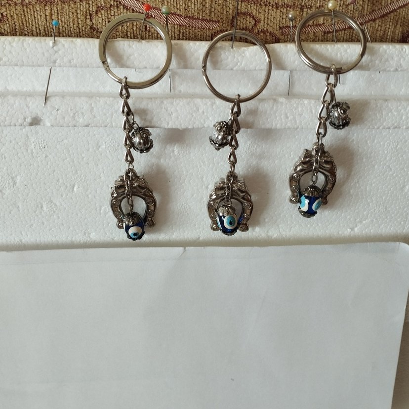 Renkli Bohem Zincir Detaylı Kadın Anahtarlık - Görsel 3