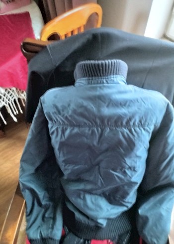 Gri Fermuarlı Erkek yağmurluk - Görsel 4