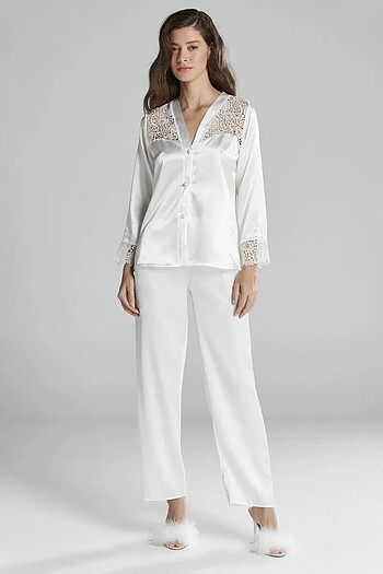 Pierre Cardin Saten Pijama Takımı