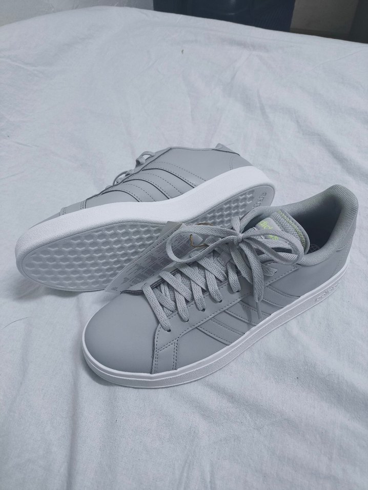 Gri Adidas Grand Court Base 2 Spor Ayakkabı - Görsel 3