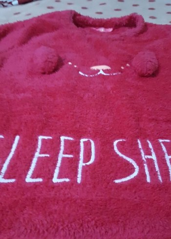 l Beden Uzun Kollu Pembe Zara pijama takımı