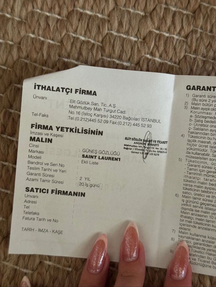 Ysl Mica Güneş Gözlüğü Çerçeve - Görsel 4