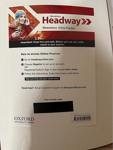 Headway Oxford Elemantary student book A2 ingilizce