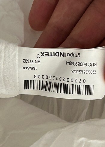 s Beden Zara Beyaz Keten Mini Elbise