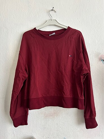 us polo asan kırmızı bordo uzun kollu sweatshirt kazak bluz