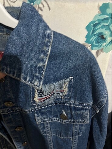 l Beden mavi amerika kot ceket vintage 2k2 bohem lacivert oversize
