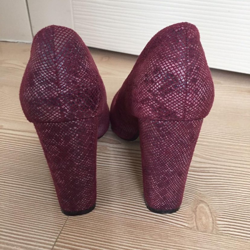 Bordo Topuklu Ayakkabı — görsel 3/5