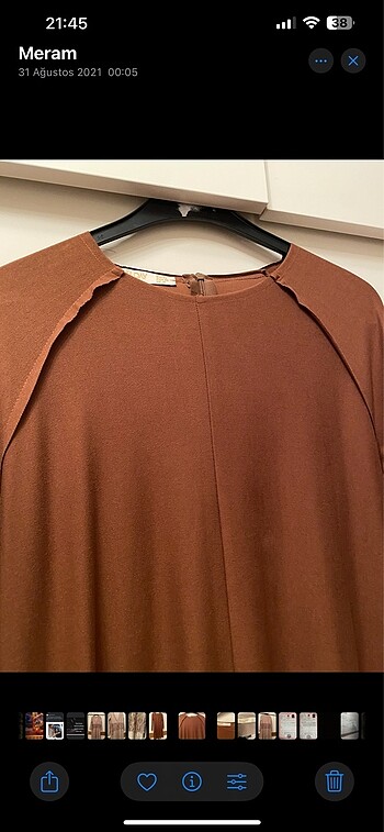 Süet görünümlü elbise - Görsel 2