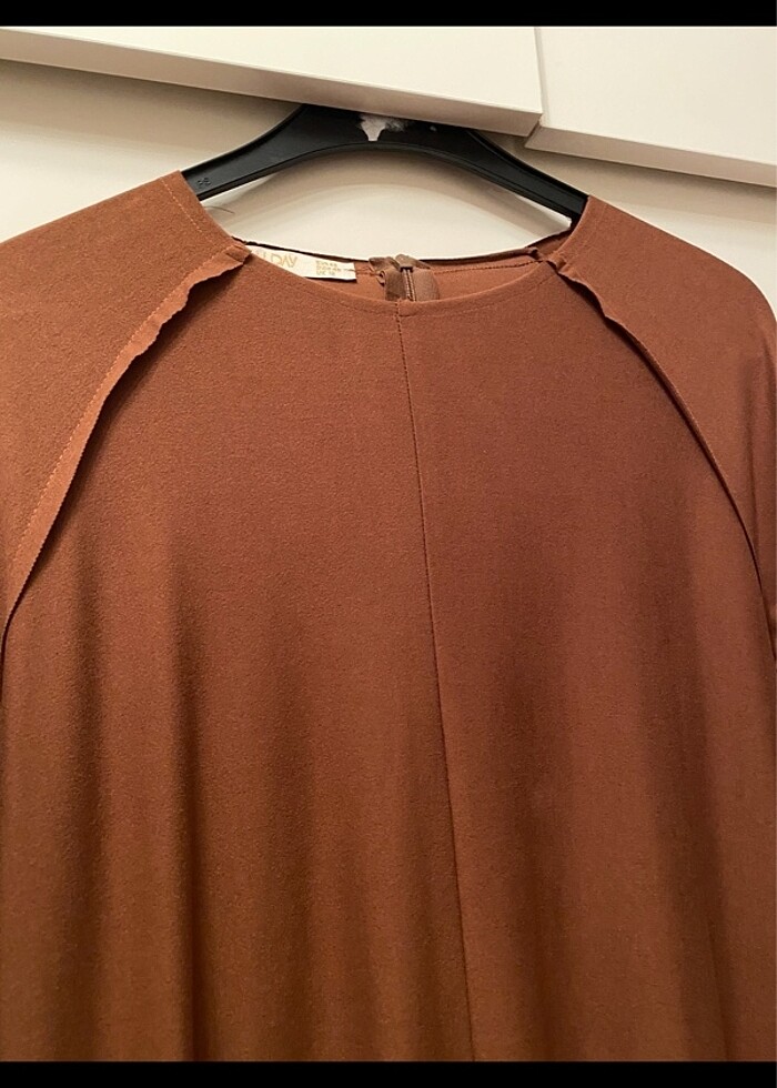 Süet görünümlü elbise - Görsel 2