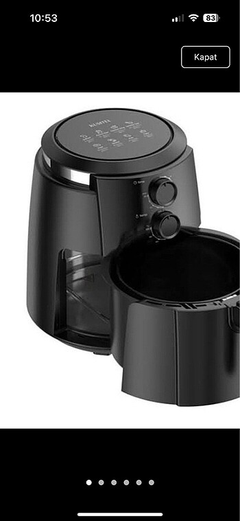 kumtel 5.5 lt airfryer