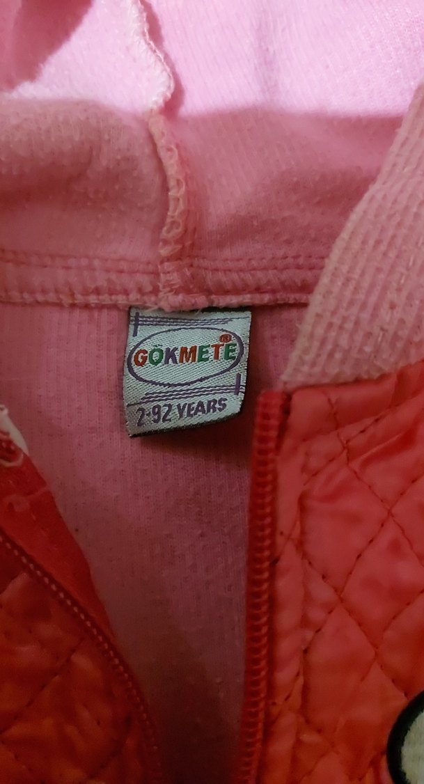 Kız Çocuk Kapüşonlu Fermuarlı Sweatshirt - Görsel 2