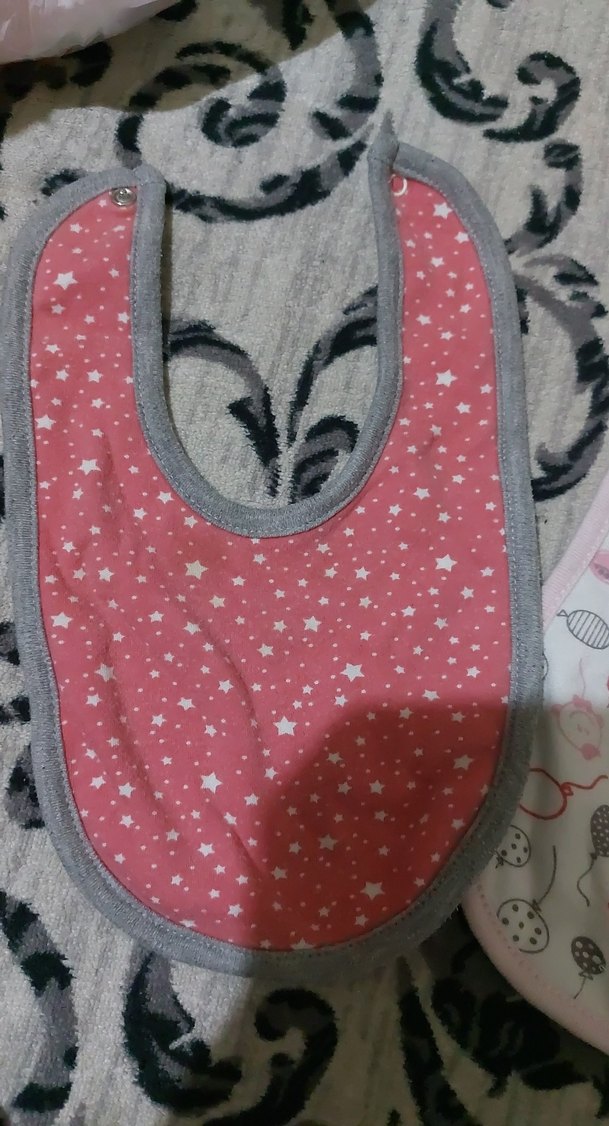 Baskılı Pembe Bebek Önlüğü - Görsel 4