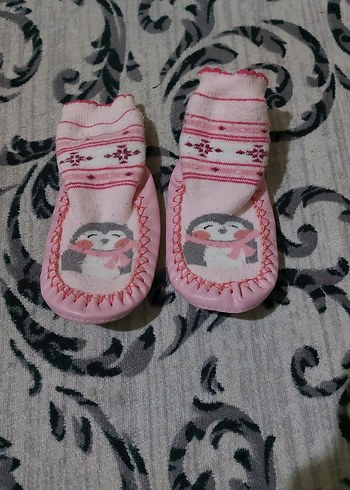 Kız Çocuk Pembe Nakışlı Sıcak Ev Terliği - Görsel 2