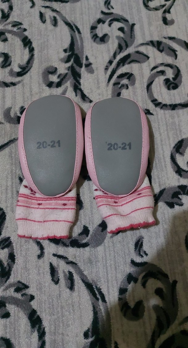 Kız Çocuk Pembe Nakışlı Sıcak Ev Terliği - Görsel 3