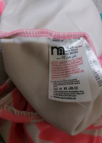 Karpuz Detaylı Pembe Kız Çocuk Mayo - Görsel 3