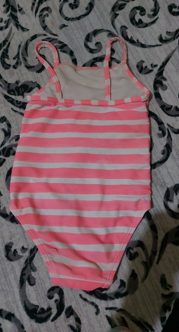 Karpuz Detaylı Pembe Kız Çocuk Mayo - Görsel 2