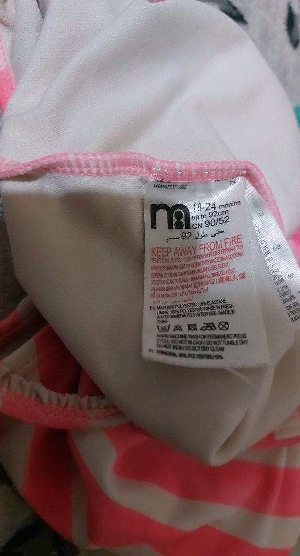 Karpuz Detaylı Pembe Kız Çocuk Mayo - Görsel 3