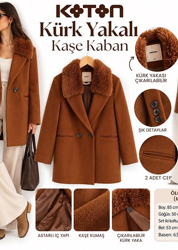 Koton Kurk Yakali Taba Kase Kaban M 38