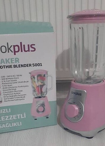 Cookplus Smoothie Blender (Shaker) Pembe 