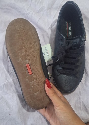 36 Beden siyah Renk Siyah U.S. Polo Assn. Kadın Spor Ayakkabı