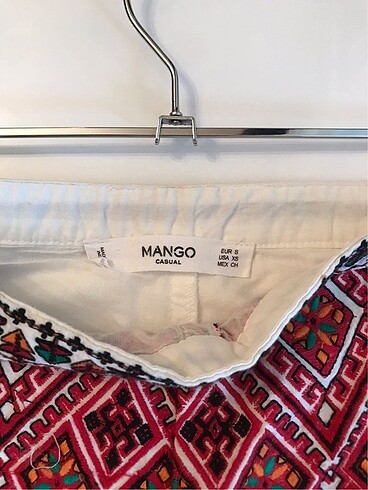 Mango mango etnik işlemeli şort