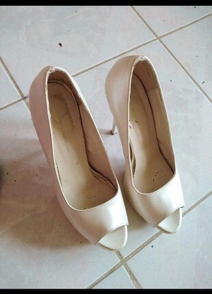 39 Beden beyaz Renk Beyaz 13 cm topuklu ayakkabı 