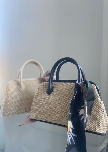 Lyvo Valencia Fularlı Hasır Bag