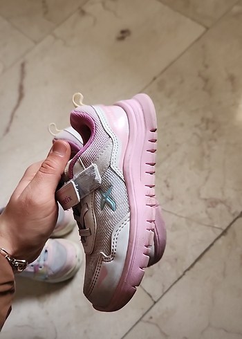 2 adet Kız Çocuk Pembe Bağcıklı Spor Ayakkabı - Görsel 6