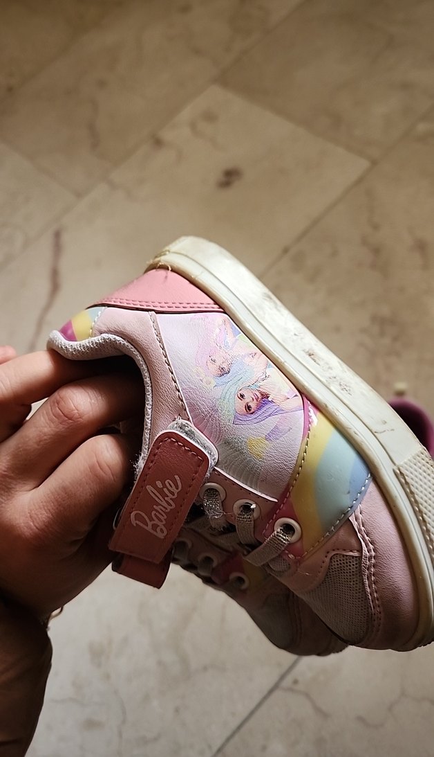 2 adet Kız Çocuk Pembe Bağcıklı Spor Ayakkabı - Görsel 4