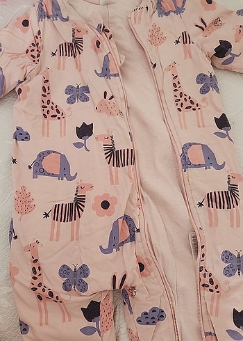 Kız Çocuk Baskılı Pijama Tulum