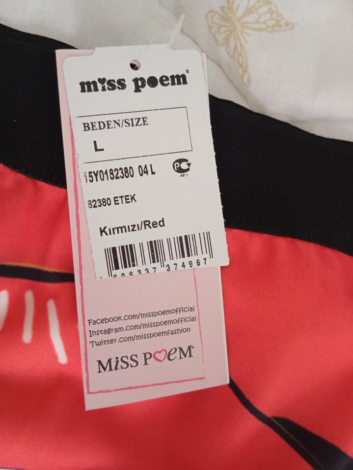 Renkli dudak Baskılı Kalem Etek - Görsel 4