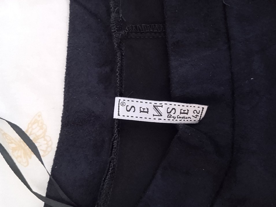 Siyah Süet mini Etek - Görsel 3