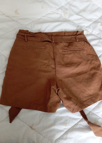 taba rengi kısa şort - Görsel 3