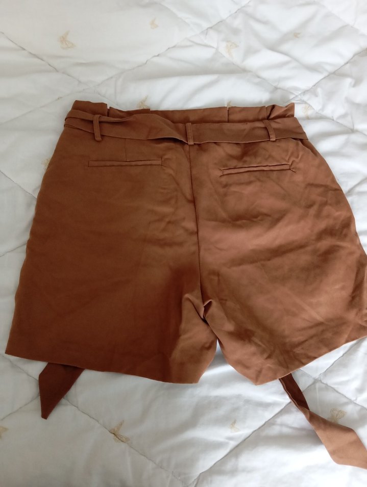 taba rengi kısa şort - Görsel 3