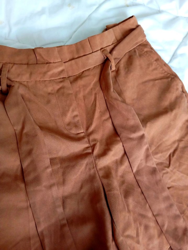 taba rengi kısa şort - Görsel 4