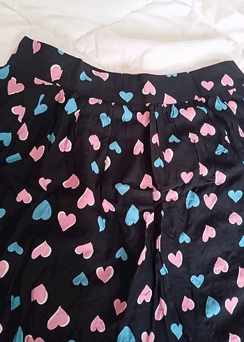 Renkli Kalpli kısa Etek - Görsel 3